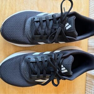 Adidas Black and White Running Shoes- sz 7 women’s - worn once